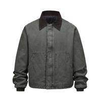 Veste d'hiver fine de haute qualité OEM pour hommes Manteau de travail décontracté et élégant avec décoration à motifs