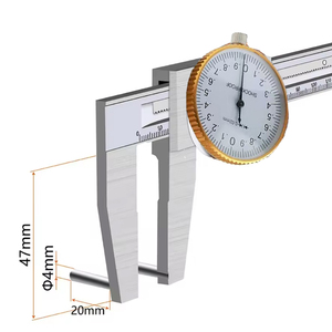 Herramienta de Medición de Diámetro Interior de 0-150 mm con <span class=keywords><strong>Calibrador</strong></span> Vernier de Carátula y Gancho para Medir el Diámetro Interior del <span class=keywords><strong>Calibrador</strong></span> + <span class=keywords><strong>Calibrador</strong></span> de Diámetro Interior de 25 mm - Product Image 2