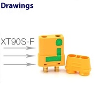 Véritable chargeur de batterie au lithium XT60 pour avion télécommandé Prise de connexion à réglage électrique Accessoires pour drones en plastique