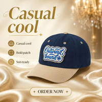 Casquette de baseball 6 panneaux de haute qualité avec logo tissé personnalisé, en sergé de coton respirant, fabrication OEM ODM en gros