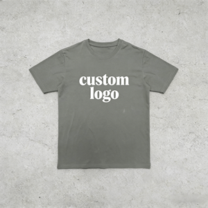 Camiseta de Verano para Hombre, Estilo Urbano, Diseño de Letras Personalizadas, Transpirable, Corte Regular, Manga Corta, Tejida, 100% Algodón - Product Image 1