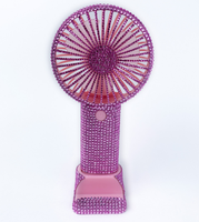 Sèche-Cheveux à Main en Diamant Mini Ventilateur Portable pour Extensions de Cils
