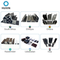 Grande Vente sur le Marché Africain Profil en Aluminium Anodisé pour Cadre de Porte