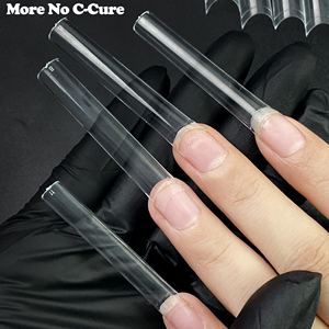 <span class=keywords><strong>Faux</strong></span> <span class=keywords><strong>ongles</strong></span> français artificiels, pointes d'art No C Curve, cercueil transparent XXXL, pointes d'<span class=keywords><strong>ongles</strong></span> carrées fuselées Extra longues - Product Image 5