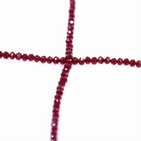 Yingtuo – pierres synthétiques rubis 5 #, petites perles de rubis rondes à facettes en vrac