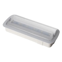 Luminaire de secours étanche automatique pour installation murale et plafondière, sans entretien / à entretien minimal