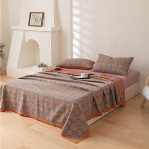 Couverture de lit multifonctionnelle en gaze triple couche coton-polyester de qualité maternelle et infantile, idéale pour l'été et la climatisation – Approvisionnement direct usine - Product Image 6