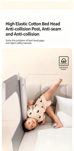 CE Certified Children's Comfortable Foldable Adjustable <strong>Bed</strong> Rails Customized Anti-Collision Fence Source Rails Rail <strong>Guards</strong> - Product Image 2