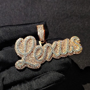 <span class=keywords><strong>Collar</strong></span> con Colgante de <span class=keywords><strong>Nombre</strong></span> Cursivo <span class=keywords><strong>Personalizado</strong></span> en <span class=keywords><strong>Oro</strong></span> Rosa, Moderno con Incrustaciones de Zirconia Cúbica, Hecho de Latón y Zircón con Cadena Tipo Soga - Product Image 4