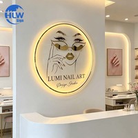 Letrero LED Personalizado con Logotipo de Acrílico Cortado con Láser, Letrero con Letras Metálicas, Logotipo de Tienda, Letrero de Neón, Letrero Luminoso