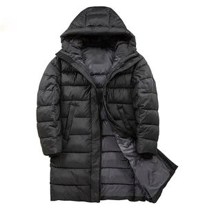 Chaqueta acolchada con cuello levantado personalizada OEM de alta calidad para hombre, ropa informal brillante con capucha para invierno, chaquetas acolchadas personalizadas al por mayor - Product Image 1