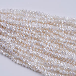 Natural <b>Freshwater</b> <b>Pearl</b> DIY <b>Bracelet</b> Necklace Earrings Short 18cm 5-6mm Side Hole Two Sided Light Colorfulpearls - Product Image 2