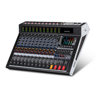 Table de mixage DJ RX8/RX12 8/12 canaux avec effets de réverbération numériques DSP 256 intégrés, table de mixage audio numérique professionnelle