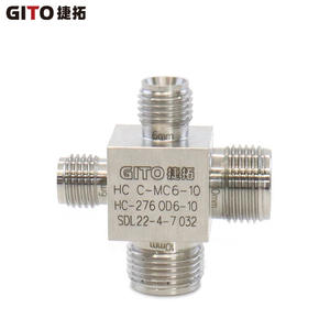 Connecteur à quatre voies en alliage de titane haute pression HC-276, connecteur à quatre voies à double ferrule Hastelloy, autres connecteurs - Product Image 5