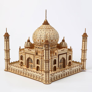 Puzzle 3D en bois Taj Mahal pour commande groupée, jouet de décoration DIY - Product Image 3