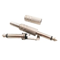 6.3MM Mono/Stéréo AUDIO Jack Plug Connecteur Mâle Ligne De Soudage Casque Stéréo 1/4 "6.35mm 6.3 6.35