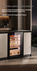 Humidor de Puros NE-190 de Lujo en Color Negro, Control de Humedad, Pantalla Digital, Madera de Cedro, Gabinete para 200 Puros Pequeños - Product Image 6