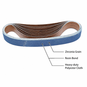 Rollo de papel de <span class=keywords><strong>lija</strong></span> de circonio 75x457mm Grano 36 2000, banda abrasiva para lijado de madera, pintura, masilla y superficies metálicas - Product Image 3