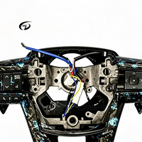 Fourni directement par le fabricant. Volant en fibre de carbone forgé pour Hilux, volant noir et or
