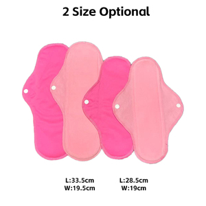 Juego de 6 Toallas Menstruales Reutilizables de Micro Polar Fleece, Bolsa Impermeable, 6 Toallas Sanitarias de Tela Lavables y Prácticas - Product Image 2