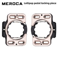 Kit de pince de plaque d'accessoires de pédale de remplacement Lollipop Lock conçu pour une utilisation améliorée sur les vélos de route