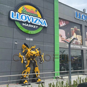 <strong>Optimus</strong> Indoor/Outdoor LED Light Art Sculpture Metal Robot Statues from Transformers for Shopping Mall Decoration - Product Image 3