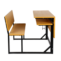Table et banc double modernes pour étudiants du Moyen-Orient – Confortables et durables pour salles de classe, maisons et bureaux