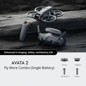 Original Avata 2 <b>Drone</b> Avata 2 Fly More Combo with Single Battery Dron <b>4K</b> FPV Flight Experience Motion Control Aircraft ACRO UAV - Product Image 2