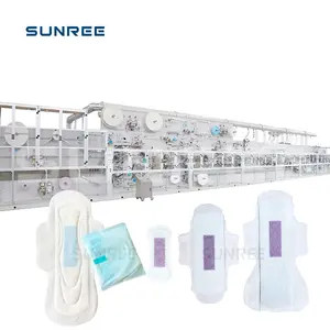 Machine automatique servo complète pour faire des serviettes hygiéniques menstruelles féminines pour femmes