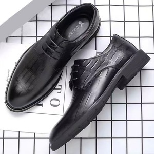 Waterproof Men's <b>Work</b> Slip-On <b>Shoes</b> Anti-Slip PU Leather Upper Dressy Office Career Loafers <b>Comfort</b> Hard-Wearing - Product Image 1