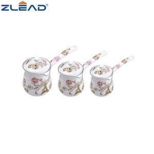 Vendita calda caffettiera turca smaltata con punti elegante Set da tè e caffè - Product Image 5