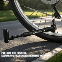 Pompe à vélo portable BAIMEI, mini pompe à main en alliage d'aluminium pour VTT, cyclisme en montagne, vente en gros OEM