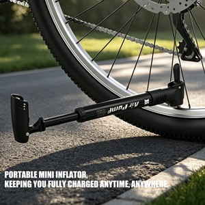 Bomba de Bicicleta Portátil BAIMEI, Bomba Manual de Alumínio para MTB e Ciclismo, Atacado OEM - Product Image 5