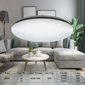 Luz Led de techo con cubierta estrellada sin marco, iluminación regulable de 18W y 24W con control remoto CCT para el hogar, montaje de Superficie redonda blanca - Product Image 4
