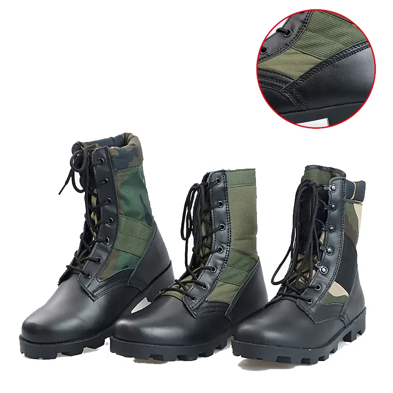 High top desert green mountaineering camouflage outdoor training boots