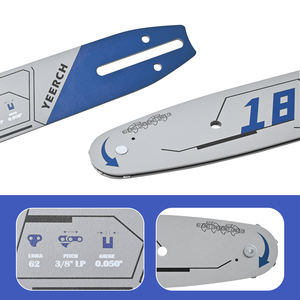 Barra guía para motosierra de 18 pulgadas, paso de 3/8 pulgadas, calibre de 0.050 pulgadas, <span class=keywords><strong>62</strong></span> eslabones de transmisión, repuesto para Husqvarna, Poulan, Craftsman - Product Image 5