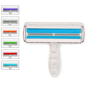 Hot Sale 2022 Custom Logo Color Blue Green Pink Pet Grooming Brush Pet Brush Pet Hair Remover Roller - Product Image 2