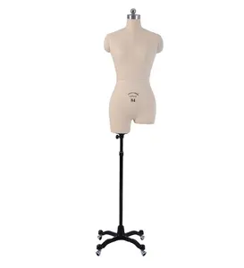 सस्ते फैशन सिलाई पुतला आधा-शरीर महिला प्लास्टिक समायोज्य पोशाक फार्म सिलाई पुतला