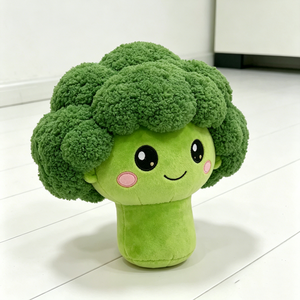 Peluche de brócoli personalizado, muñeco de peluche de verdura verde, almohada suave de brócoli, peluches de brócoli de dibujos animados. - Product Image 6