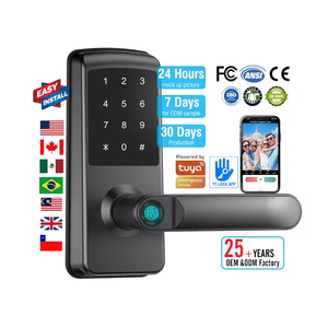 <span class=keywords><strong>Serratura</strong></span> Digitale Intelligente Te'an con Impronta Digitale e Password per Porte in Alluminio e Legno, Maniglia <span class=keywords><strong>Elettrica</strong></span> con Archiviazione Dati Cloud per Case - Product Image 1