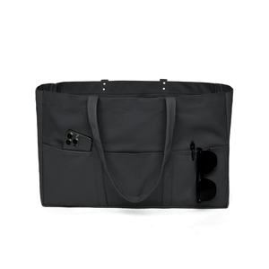 Borsa Tote grande moda tela pesante per tutti i giorni con 2 tasche anteriori - Product Image 4