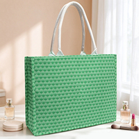 Sac fourre-tout promotionnel en gros, impression personnalisée, sac de shopping pour femme, sac à main jacquard, fournisseur d'usine OEM