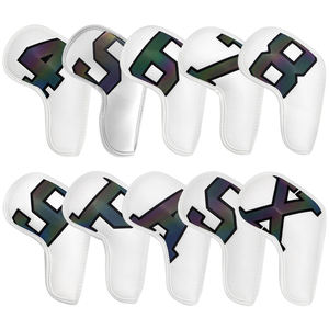 Vente Flash : Housses de tête de fer de golf en cuir PU avec logo personnalisé – Accessoires de golf de haute qualité – Housses de tête de club de golf personnalisées - Product Image 1