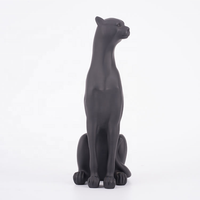 Statue d'animal abstraite grandeur nature moderne personnalisée sculpture de panthère statues de léopard