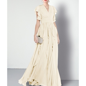 Abito da Donna Elegante e alla Moda, Taglie Forti, con Bordi Plissettati e Arricciati, Vendita all'Ingrosso - Product Image 5