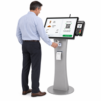 Kiosque de paiement en libre-service Android 32/43 pouces avec écran tactile et lecteur de paiement pour hôtels et restaurants