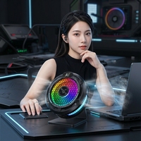 Refroidisseur de téléphone U-JIE F47 RGB avec contrôle de température IA, affichage numérique portable, radiateur de téléphone portable en ABS, support magnétique pour le gaming
