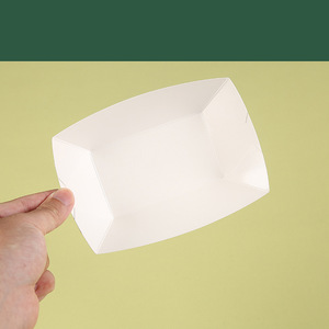 Boîte <span class=keywords><strong>à</strong></span> frites jetable en papier kraft avec impression UV, plateau coloré, vente en gros - Product Image 4