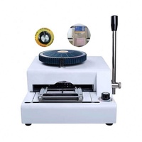 Machine de codage de gaufrage d'imprimante de braille manuelle de carte de PVC