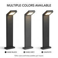 Lampu Taman LED Aluminium Tahan Air IP65 Multi-Warna, Lampu Jalur Luar Ruangan untuk Lanskap Taman, Mudah Dipasang, Laris Terjual